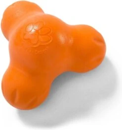 West Paw Tux Zogoflex – Extra Sterk & Vulbaar Speeltje Voor Honden – Kleur: Oranje, Maat: Small