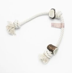 Rexproduct Hondenspeelgoed – Kauwbotten Hond – Hondenbot – Duurzaam Hertengewei Voor Je Hond Met Touw