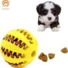 Honden Speelgoed – Hondenspeeltjes – Hondenbal – Hondenspeelgoed – Honden Speelgoed Intelligentie – Honden Bal – Snackbal Hond – Kauwspeelgoed Hond – Geel – 7 Cm -Hondenvoer Winkel 1178x1200