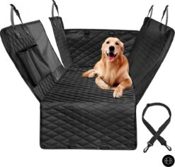 Boze® Hondenmand Auto – Autostoel Hond – Hondemand Auto Achterbank – Zwart/152x143cm
