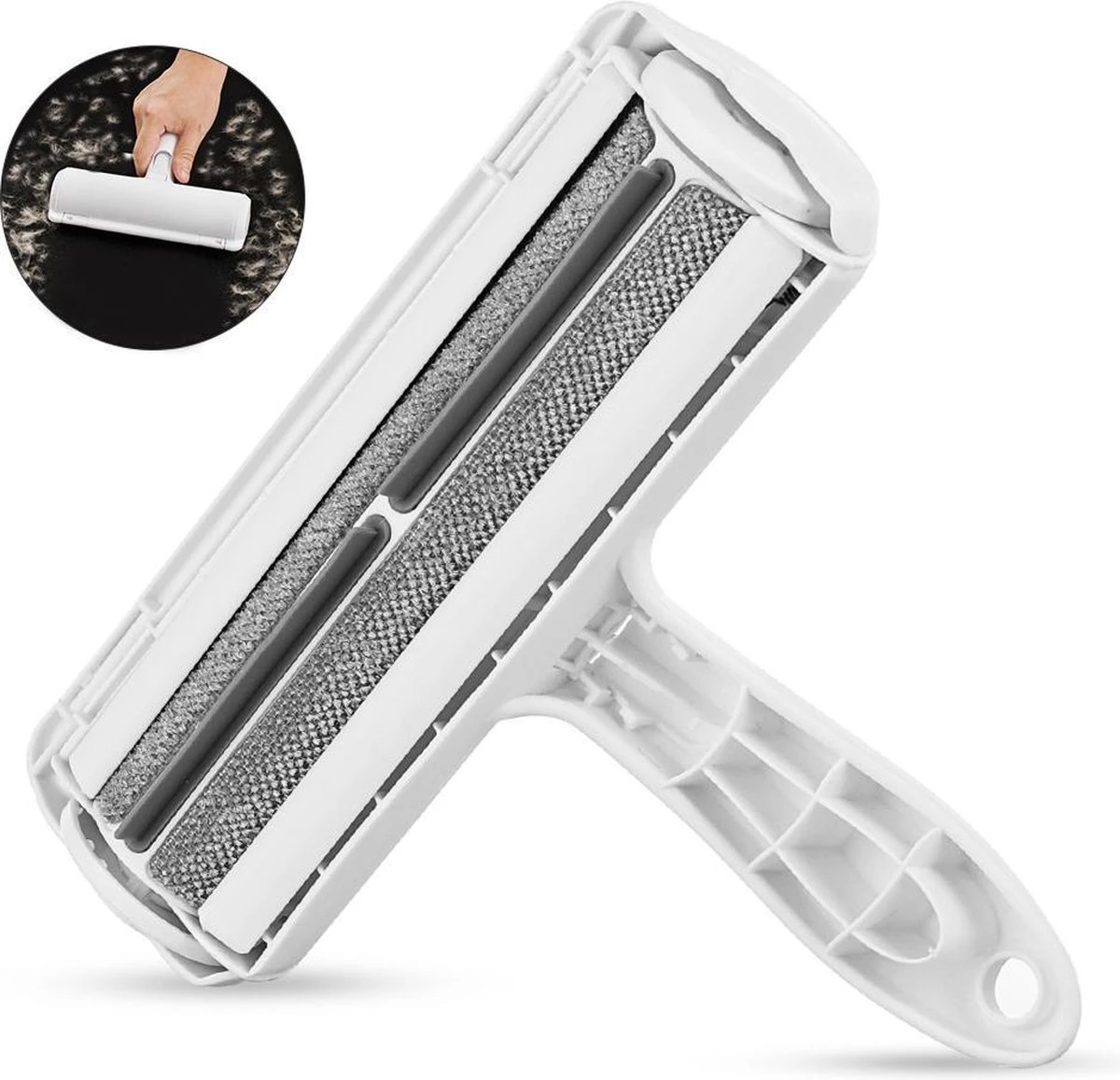 Huisdierhaar Verwijderaar – Hond Kattenhaar – Pluizenborstel – Ontharingsborstel – Grijs – Kledingroller 2 Huisdierhaar Verwijderaar – Hond Kattenhaar – Pluizenborstel – Ontharingsborstel – Grijs – Kledingroller