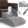 Hondentrap Voor Kleine Honden, 2 Treden Huisdiertrap, Sponstrap Voor Slaapbank, Antislip Oppervlak, Wasbaar, Verwijderbaar, Stuur 1 Pluizenroller -Hondenvoer Winkel 1200x1167