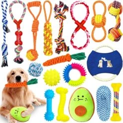 Hondenspeelgoed,18pcs Kauwspeelgoed,Interactieve Speelgoedset,Puppy Speelgoed Voor Middelgrote Kleine Honden En Puppy’s
