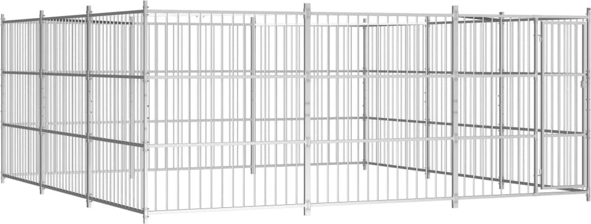 Medina Hondenkennel Voor Buiten 450x450x185 Cm 3 Medina Hondenkennel Voor Buiten 450x450x185 Cm