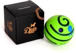 Dogs&Co Interactieve Speelbal – Wiebel-Giechel Speelbal Voor De Hond 14cm