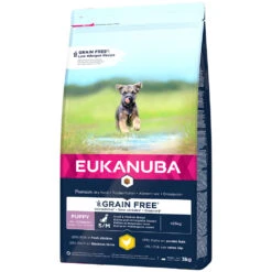 2x3kg Eukanuba Grain Free Puppy Small / Medium Breed Kip Hondenvoer Droog