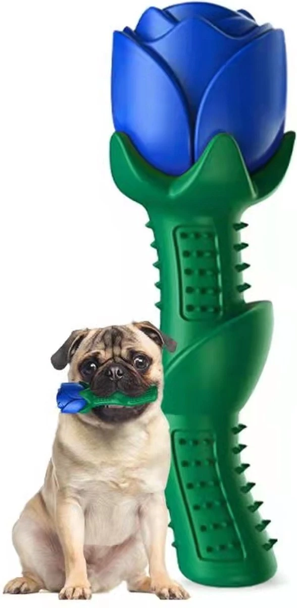 Bijtspeelgoed Rose Gift Voor Kleine Honden Of Puppies – Blauw 3 Bijtspeelgoed Rose Gift Voor Kleine Honden Of Puppies – Blauw