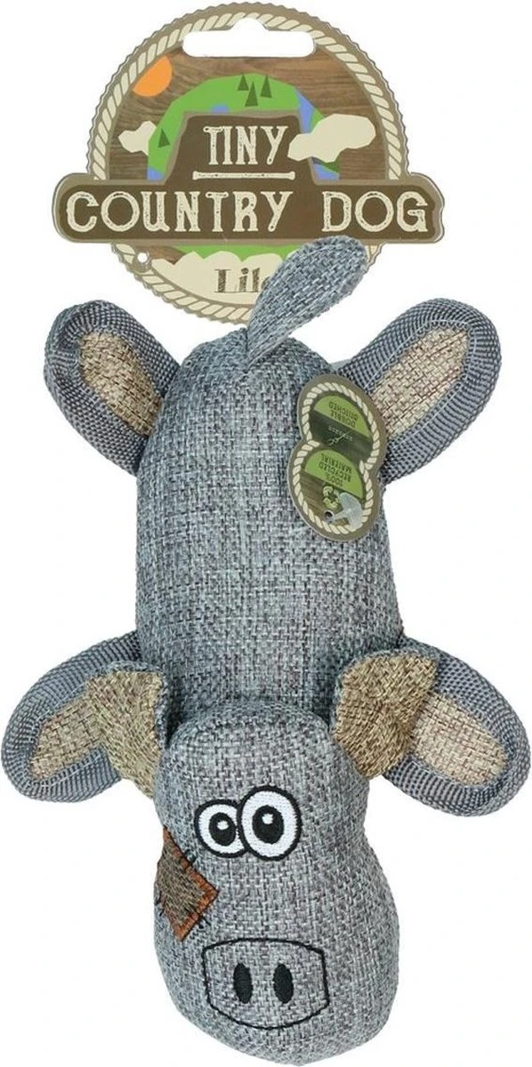 Country Dog Tiny Lilo – Honden Speelgoed – Honden Speeltje Met Piepgeluid – Honden Knuffel Gemaakt Van Duurzame Materialen – Dubbel Gestikt – Extra Lagen – Voor Trek Spelletjes Of Apporteren – Blauw/Grijs – 19cm 3 Country Dog Tiny Lilo – Honden Speelgoed – Honden Speeltje Met Piepgeluid – Honden Knuffel Gemaakt Van Duurzame Materialen – Dubbel Gestikt – Extra Lagen – Voor Trek Spelletjes Of Apporteren – Blauw/Grijs – 19cm