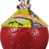 Jolly Ball Romp-n-Roll – Honden Speelbal Met Frisse Geur – Hondenspeelgoed Met Stevig Trektouw – Rood – Ø 10 Cm -Hondenvoer Winkel 627x1200