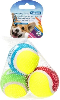 Nobleza Speelballen – Hondenballen – Tennisballen Voor Honden – 3 Stuks
