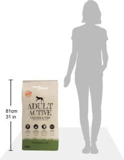 VidaXL Premium Hondenvoer Droog Adult Active Chicken & Fish 30kg 2 St